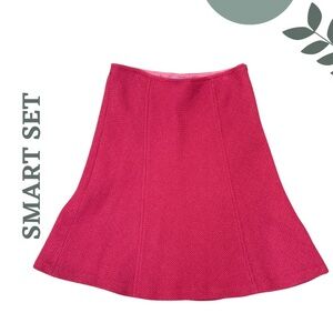 Vintage Smart Set Pink Wool Blend A-Line Skirt – Size 13